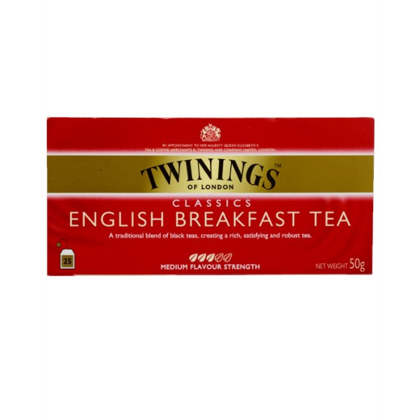 TWININGS ENGLISH BREAKFAST TEA X25
