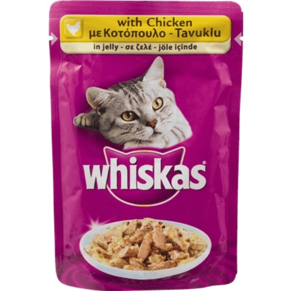 WHISKAS POUCH 85G CHICKEN