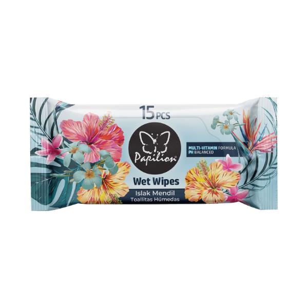 PAPILION WET WIPES X15 FLOWER THERAPY