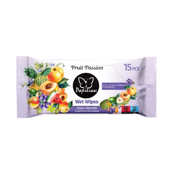 PAPILION WET WIPES X15 FRUITY THERAPY