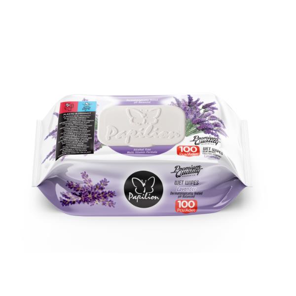 PAPILION WET WIPES X100 LAVENDER