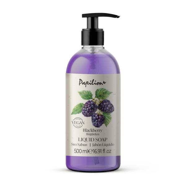 PAPILION LIQUID SOAP 500ML BLACK BERRY