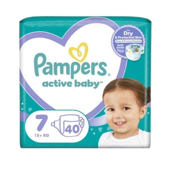 PAMPERS VP ACTIVE BABY 7 X40